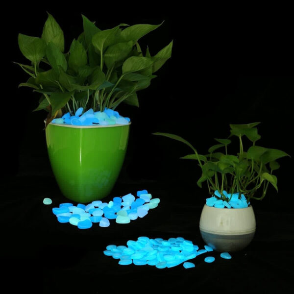 100Pcs Garden Decor Luminous Stones Glow In Dark Decorative Pebbles Pebble Rocks Outdoor Fish Tank Aquarium Decorations 2025 - US $8.99
