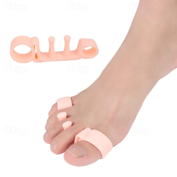 1PC Hammer Toe Straightener and Corrector 4 Pack Soft Gel Crests Splints Reduce Foot Pain Prevent Overlap Flexible Footcare Treatment Stain Odor Re