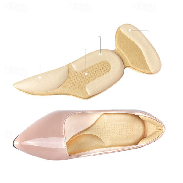 1PC Shoe InsolesHeel InsolesSponge Shoes Pads with Heel Grips InsertsHeel CushionsHigh Heel Inserts Great for Loose Shoes Metatarsal or Arch PainFeet