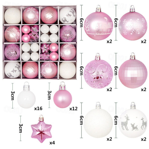 44Pcs Christmas Baubles Ornaments for Xmas Christmas Tree - Christmas Tree Decorations Hanging Ball for Holiday Wedding Party Decoration 2025 - US $16