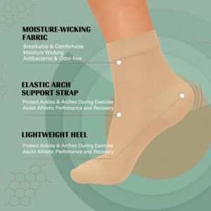 Ankle Brace Compression Sleeve Open Toe Socks Women Men for Swelling 2Pairs 2025 - US $20.99