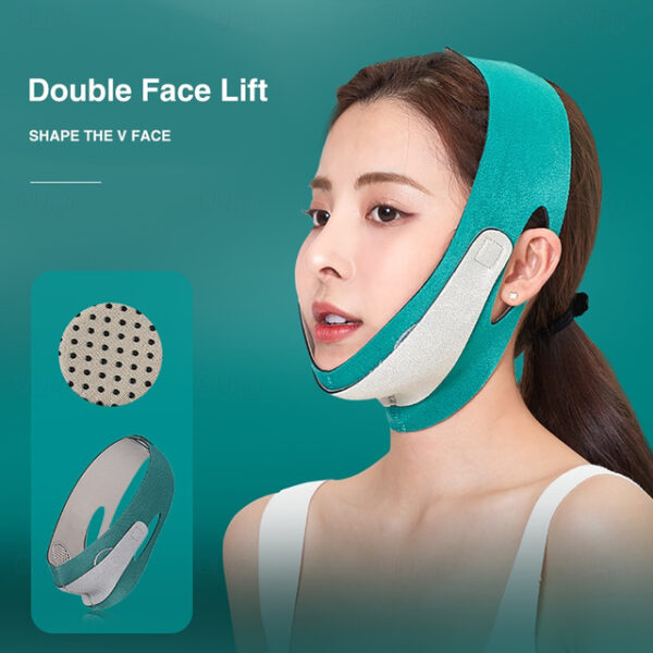 Breathable V Shape Bandage Face Lift Up Slimming Mask Belt Anti Wrinkle Reduce Double Chin Band V Face Chin Cheek Strap 2025 - US $9.49