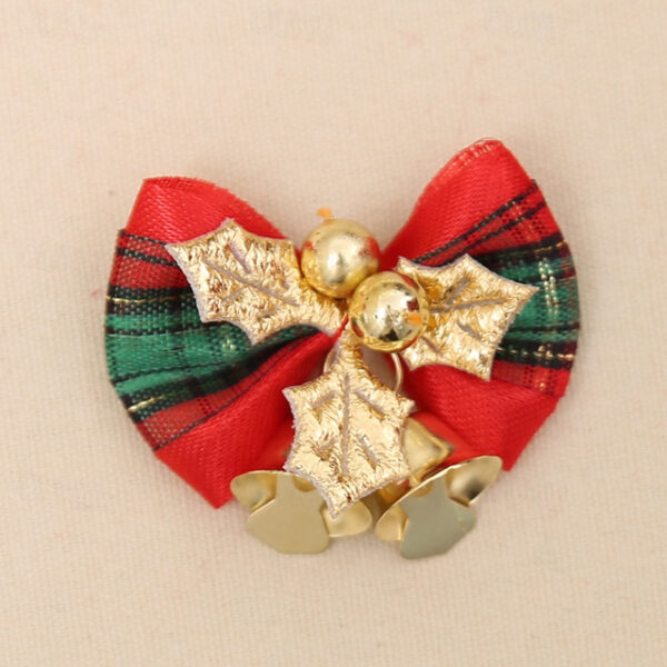 Christmas Bow, Christmas Wreath Christmas Tree Decoration Gifts, with Iron Bells 2025 - US $5.99