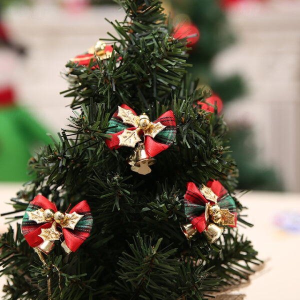 Christmas Bow, Christmas Wreath Christmas Tree Decoration Gifts, with Iron Bells 2025 - US $5.99