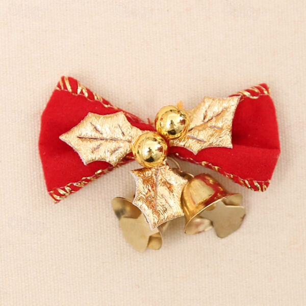 Christmas Bow, Christmas Wreath Christmas Tree Decoration Gifts, with Iron Bells 2025 - US $5.99