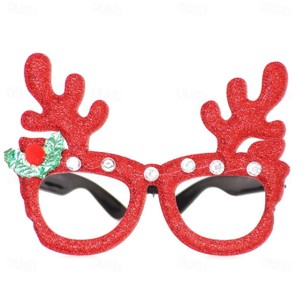 Christmas Decorations, Eyeglass Frames, Couples, Children'S Outfits, Photography Props, Christmas Trees, Deer Antler Glasses 2025 - US $7.49