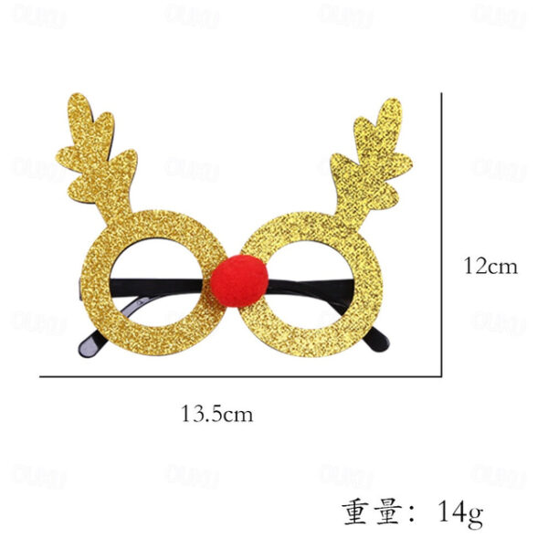 Christmas Decorations, Eyeglass Frames, Couples, Children'S Outfits, Photography Props, Christmas Trees, Deer Antler Glasses 2025 - US $7.49