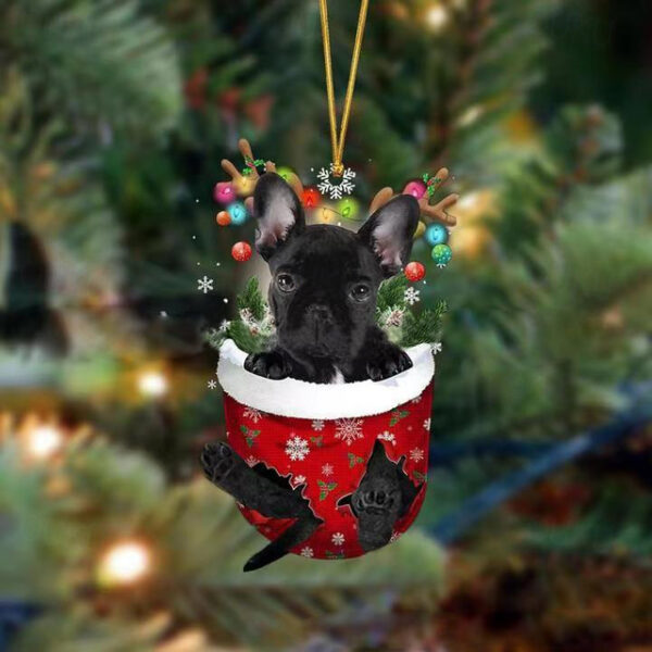 Dog Christmas Ornament,Acrylic 2D Flat Printed Keychain, Optional Acrylic Ornament and Car Rear View Mirror Accessories Memorial Gifts Pack 2025 - US