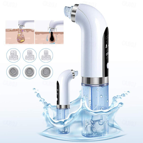 Electric Purple Light Therapy Small Bubble Water Cycle Blackhead Remover Pore Acne Pimple Removal Vacuum Suction Facial Cleaner Tool 2025 - US $24.99