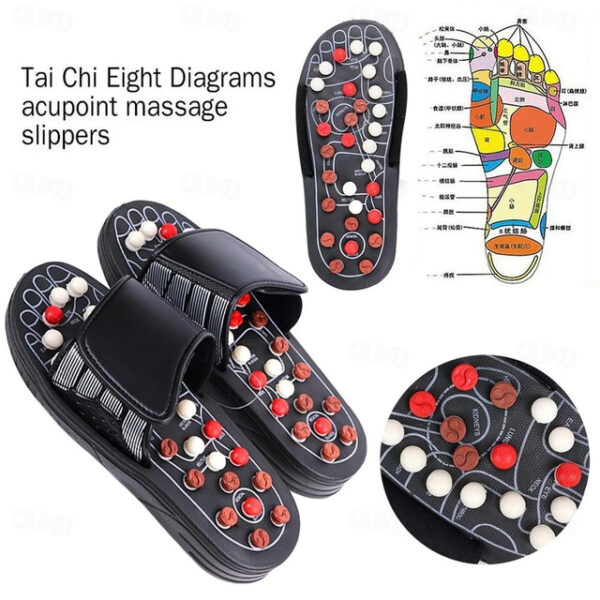 Foot Massage Slippers Acupuncture Therapy Massager Shoes For Foot Acupoint Activating Reflexology Feet Care Massageador Sandal 2025 - US $19.99