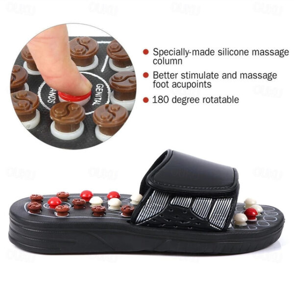 Foot Massage Slippers Acupuncture Therapy Massager Shoes For Foot Acupoint Activating Reflexology Feet Care Massageador Sandal 2025 - US $19.99