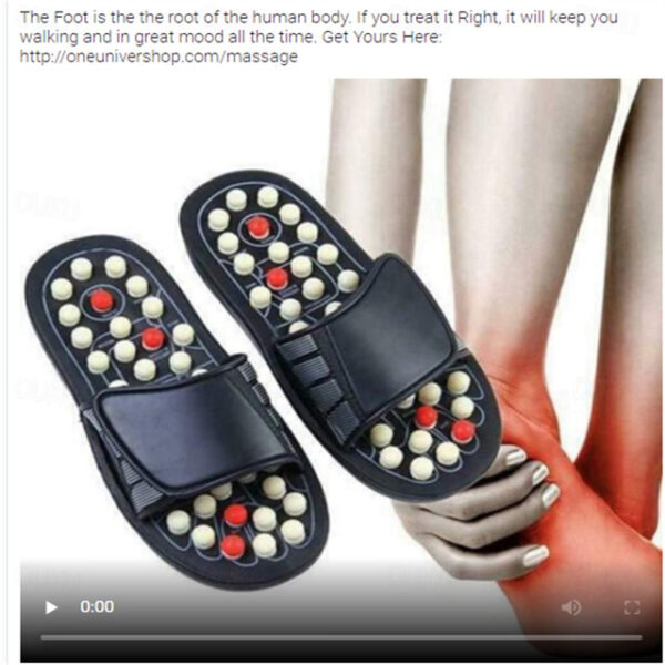 Foot Massage Slippers Acupuncture Therapy Massager Shoes For Foot Acupoint Activating Reflexology Feet Care Massageador Sandal 2025 - US $19.99