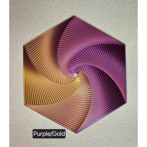 Fractal Fidget Hexagon, 3D Printed Hexagonal Toys, 3D Printed Fidget, Infinity Cube Fidget Toy, Geometric Fidget Toy, Hexagon Spiral Fidget Toy, Stres