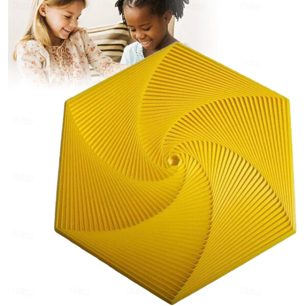 Fractal Fidget Hexagon, 3D Printed Hexagonal Toys, 3D Printed Fidget, Infinity Cube Fidget Toy, Geometric Fidget Toy, Hexagon Spiral Fidget Toy, Stres