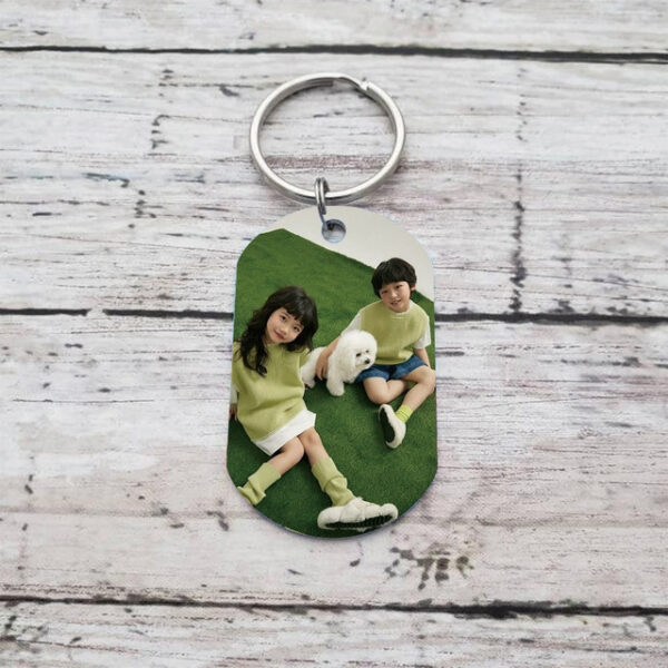 Personalized Graduation Gift Keychain Double-Sided Photo Keychain Custom Wedding Gift for Couple Stainless Steel Pendant Ornament Gift for Boyfriend