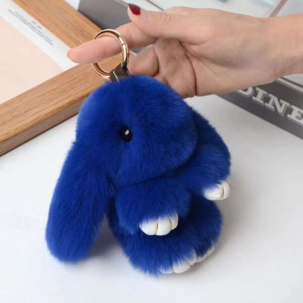 Plush Hanging Rabbit Pendant – Floppy Ear Bunny Keychain with Imitation Otter Fur, Mini Cute Rabbit Charm for Backpacks 2025 - US $5.99