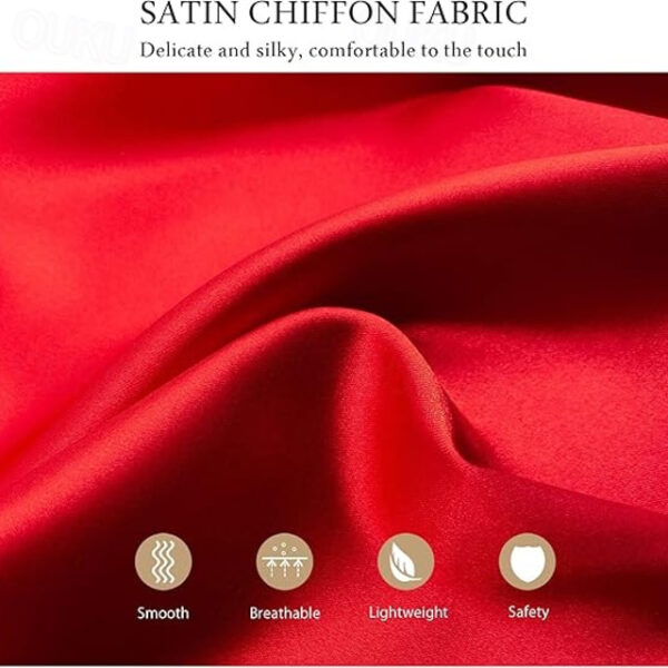 Wedding Bridal Satin Chiffon Evening Scarve for Women Silky Solid Color Shawl Wraps Stole For Weddings Bridal Bridesmaids Proms Parties 2025 - US $12.