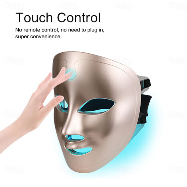 Wireless 7 Colors LED Light Therapy Face Mask Photon Therapy Mask For Skin Rejuvenation Anti Aging Wrinkle Freckle Removal Acne Treatment 2025 - US $8